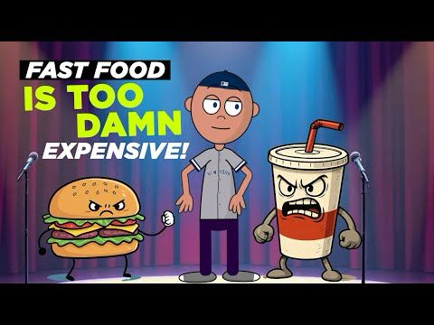 LAUGH NOW! Fast Food is Too Damn Expensive - Jersey Joe's Cartoon Comedy Club # 7