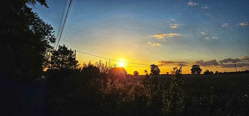 A photo of tonight's sunset. 