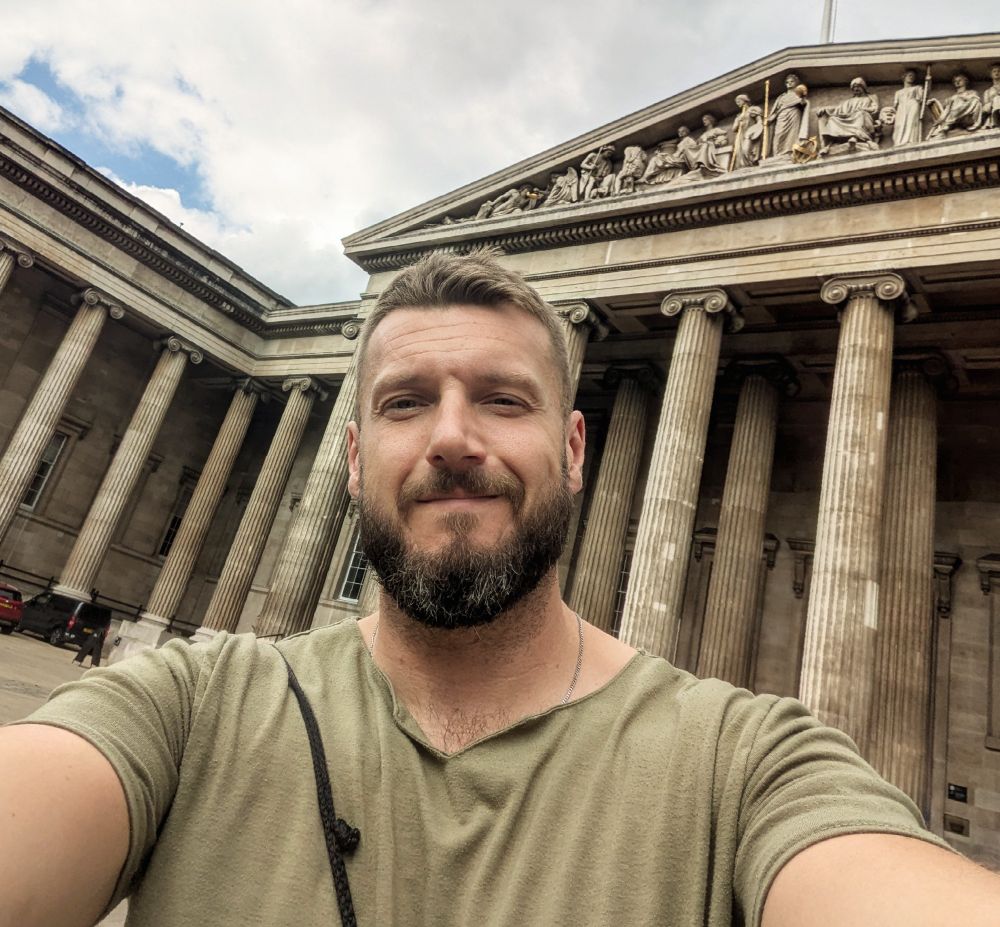 Me. Outside the British museum!