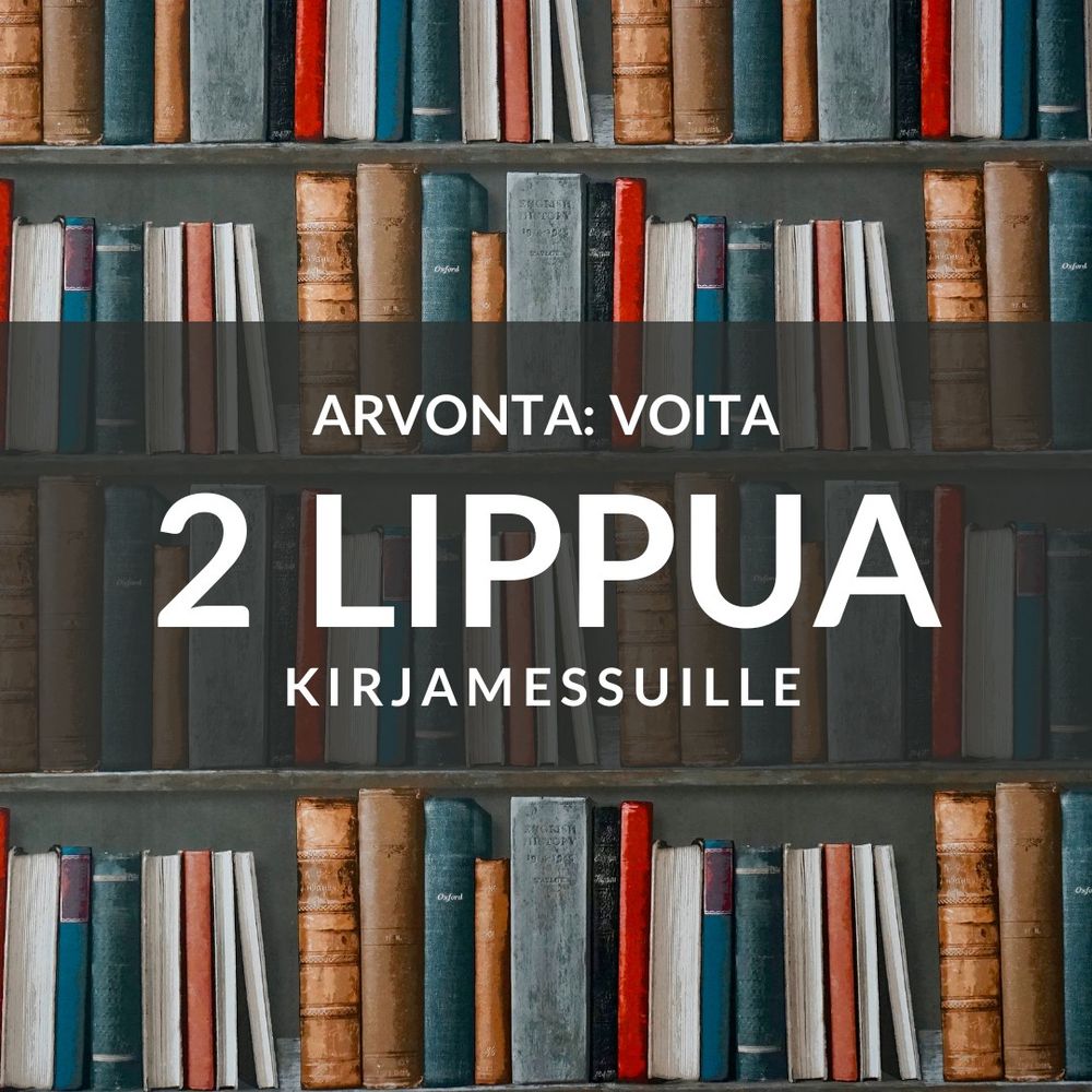 Voita arvonnassa 2 lippua kirjamessuille