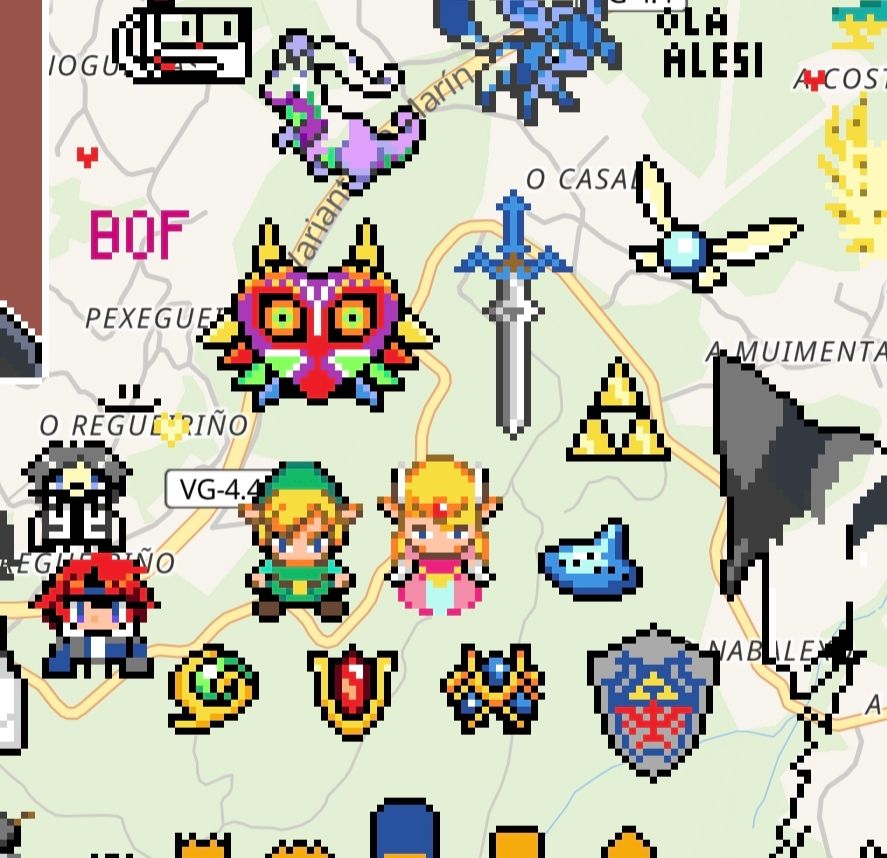 Link, Zelda, cositas del Ocarina of Time y la máscara del Majora's