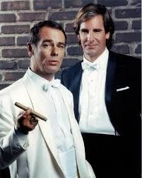 From the television series Quantum Leap (1989), a photo of stars Dean Stockwell and Scott Bakula (left). A dyslexic might mix up the spelling of Bakula and reverse the lowercase letters b to d. Not very amusing if I have to explain it, I guess. But it was a great show.