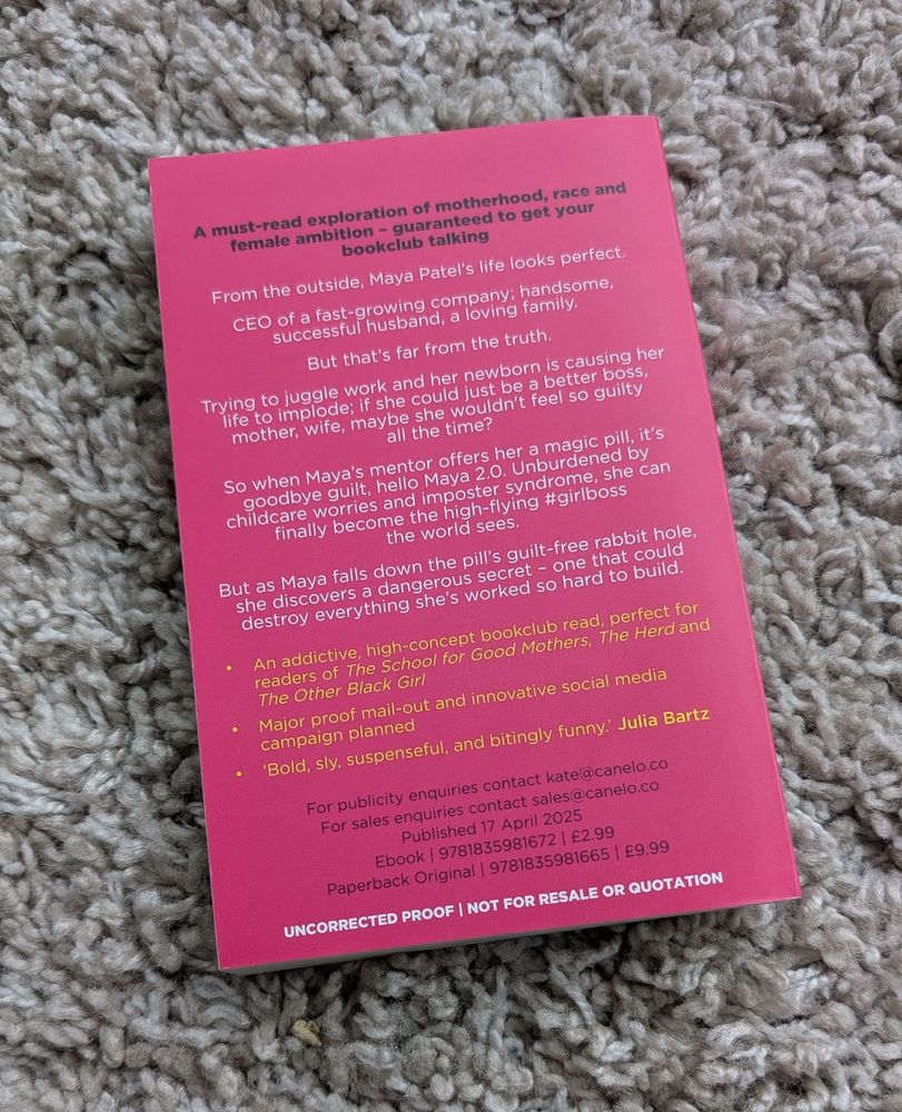 The blurb of The Guilt Pill by Saumya Dave