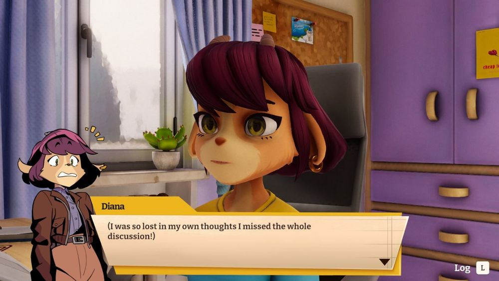 dialogue. Diana says: I was so lost in my own thoughts I missed the whole discussion!