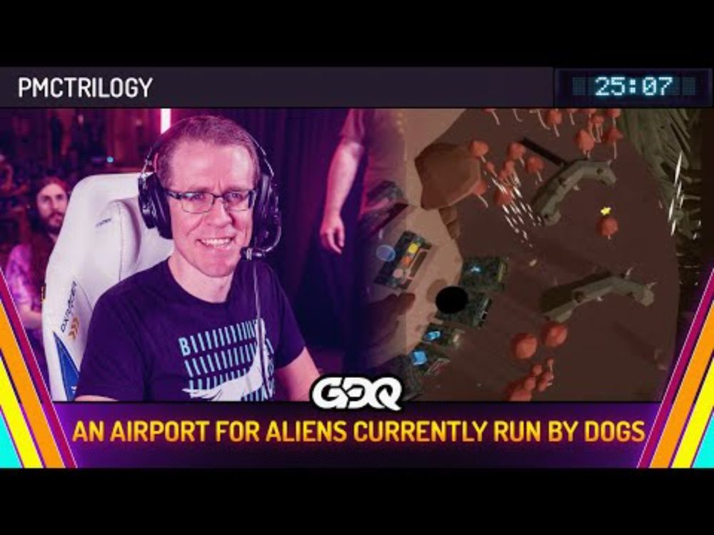 An Airport for Aliens Currently Run by Dogs by pmcTRILOGY in 25:07 - Summer Games Done Quick 2025