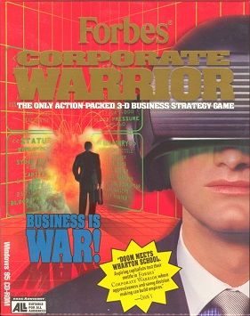 the cover of 1997 PC game FORBES CORPORATE WARRIOR