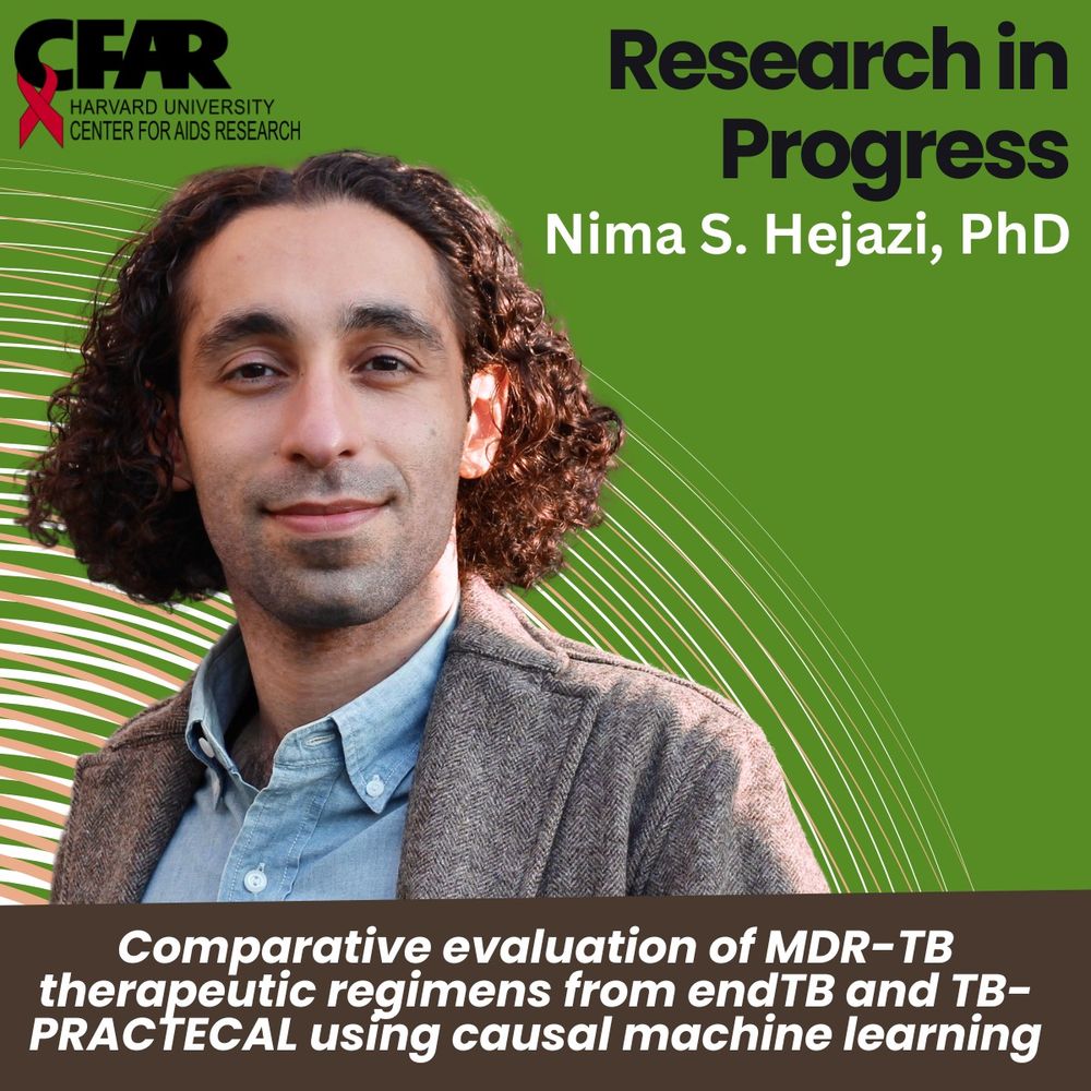 Nima HejazI, PhD presents HU CFAR HIV research in progress "Comparative evaluation of MDR-TB therapeutic regimens from endTB and TB-PRACTECAL using causal machine learning"