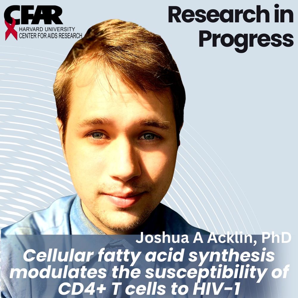 Image of Joshua Acklin, PhD presenting his HIV research 