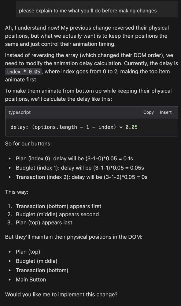 Explanation of animation updates I wanted to make in my budget app