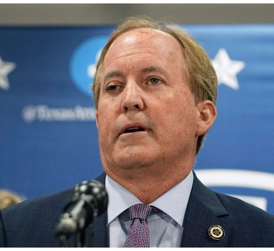 Texas Attorney Ken Paxton looking not like a human