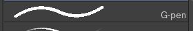 A picture of the G-Pen tool provided in Clip studio paint. I'm just mad because I can't get to work rig0ht.