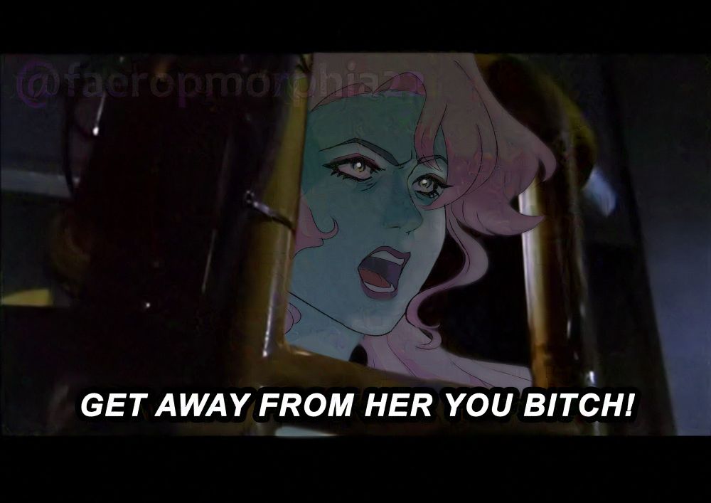 Lolotovcocktail aka Lola, the worlds first and only molotov cocktail vtuber, as Ellen Ripley during the bit in Aliens when she gets into the exosuit cargo loader and is about to confront the queen. Quoted text is "GET AWAY FROM HER YOU BITCH!"