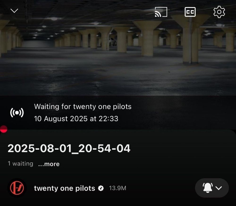 A twenty one pilots youtube live premiere called 2025-08-01_20-54-04.
