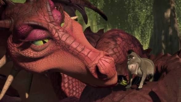 Dragon and Donkey from Shrek
