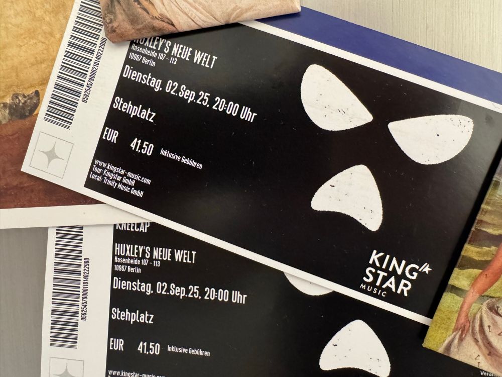 2 Berlin Tickets for Kneecaps censored European Tour