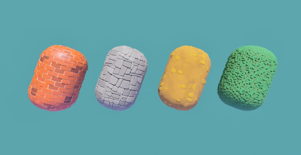 Some stylized materials I made for an environment recently!