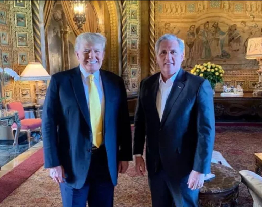 Donnie with Kevin at Mar-a-Lago, after the January 6, 2021 insurrection.