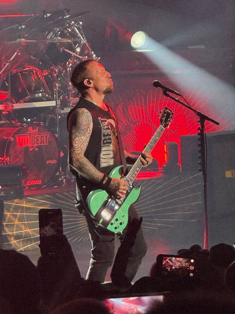 Michael Poulsen of Volbeat on stage
