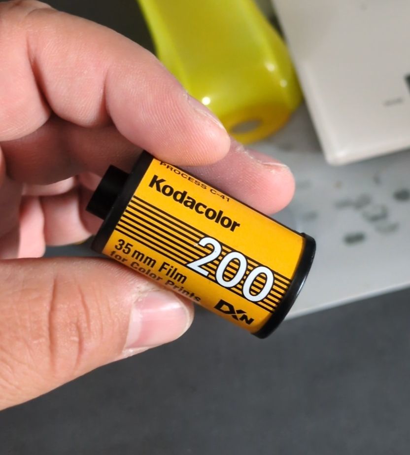 A 135 film canister of Kodak ColorPlus/Kodachrome 200