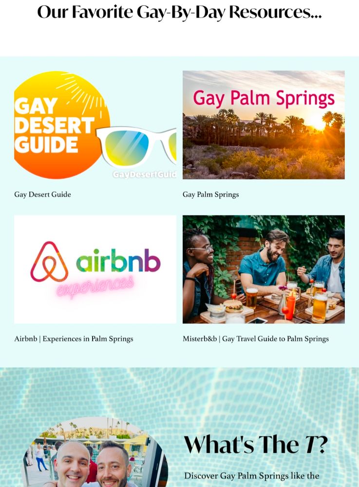 Screenshots of Gay by Day resources