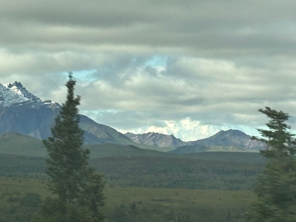 View of the base of Mt Denali from about 75 miles away 