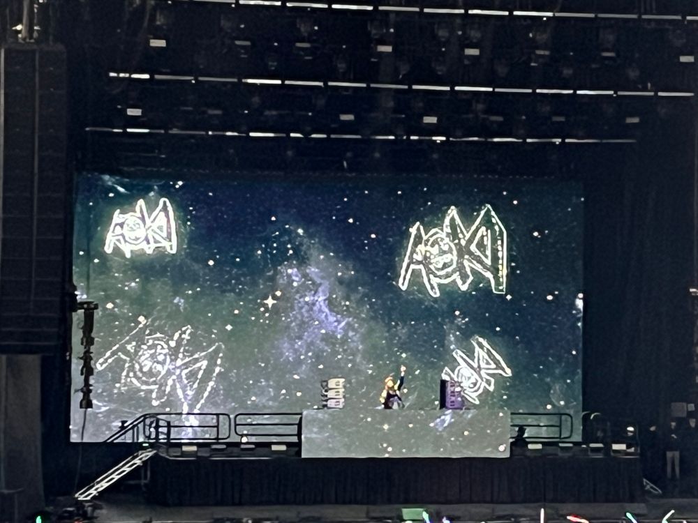 Photo of Steve Aoki on stage in Toronto 