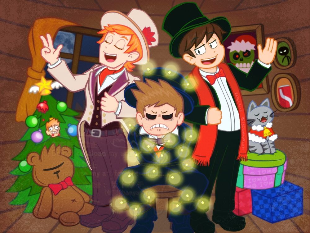 By the usual three members of Eddsworld.
A parody of the Bear Ghost Christmas song.