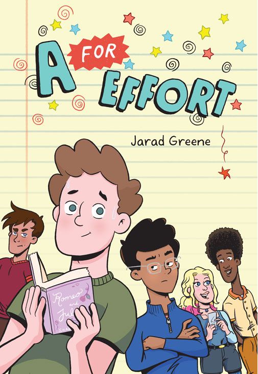 Cover of graphic novel, A for Effort, by Jarad Greene