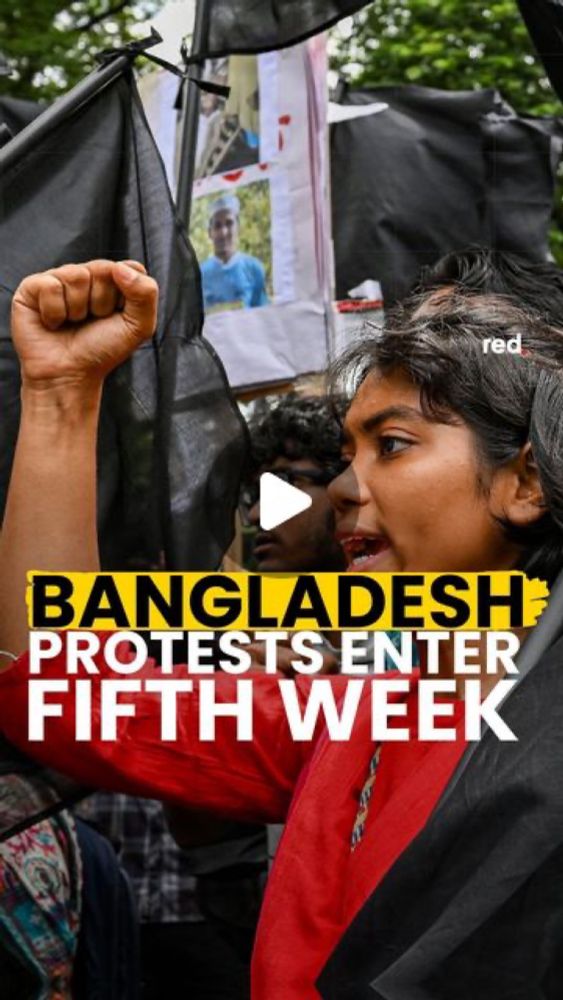 red. media on Instagram: "Student-led protests continue in Bangladesh despite an announcement by student leaders (who are being held in police custody) calling for an end to the uprising. 

After 11 d...