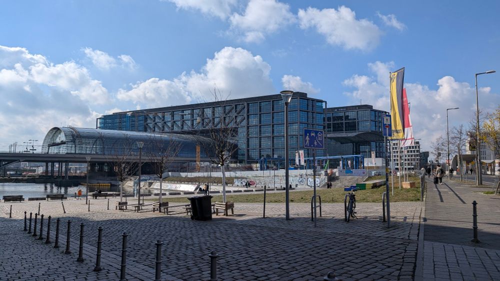 A view of the Berlin Central train station.