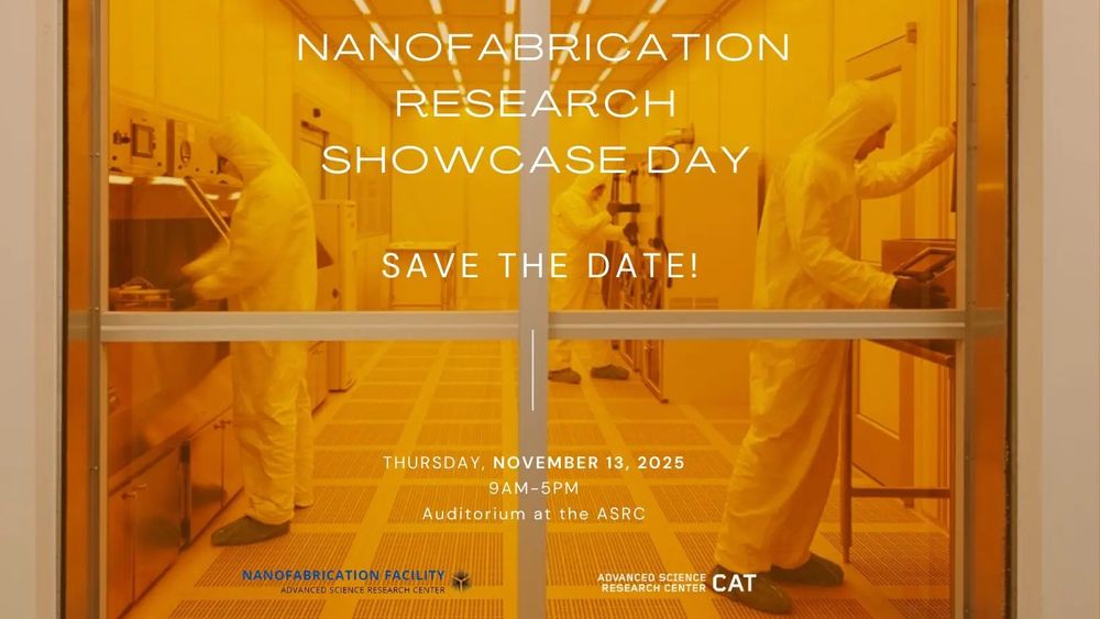 Scientists in full protective suits working inside a cleanroom for nanofabrication research at the Advanced Science Research Center at the CUNY Graduate Center.