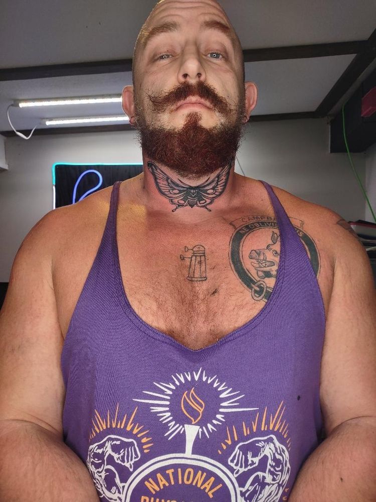 Me with my head more neutral, still able to see the tattoo.