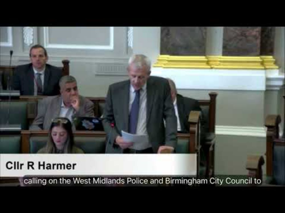 Cllr Roger Harmer presents a petition about ASB in Acocks Green