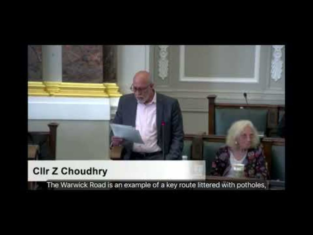 Deteriorating conditions on Birmingham’s roads: Cllr Zaker Choudhry explains how residents feel