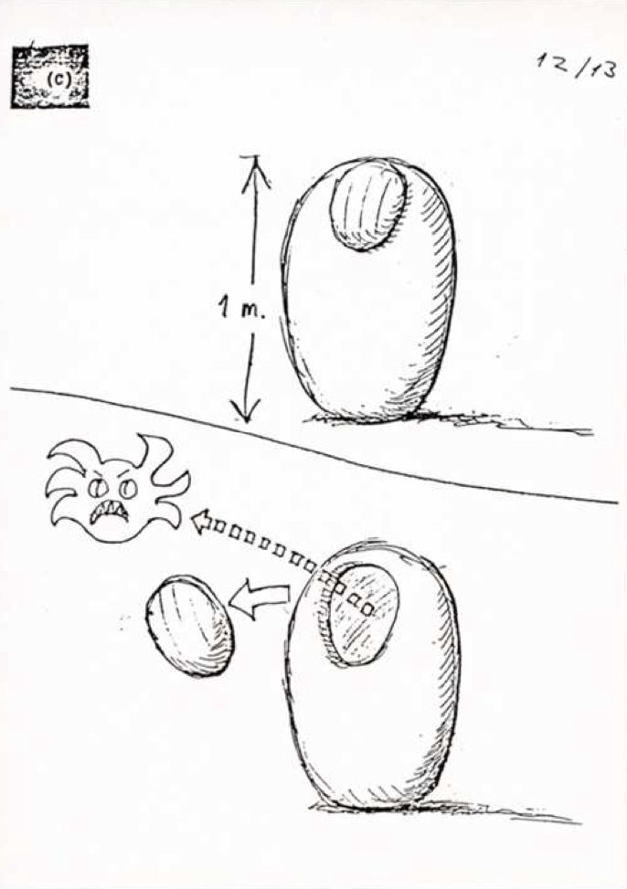 Original facehugger concept sketch by Dan O’Bannon