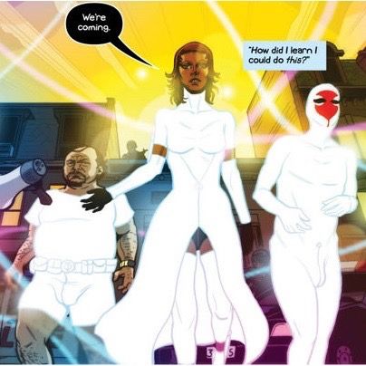 A picture of the Sex Police from the comic series Sex Criminals