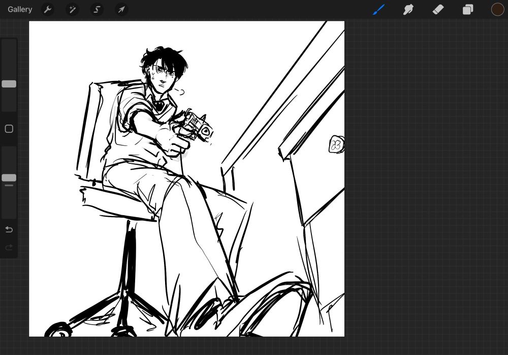 Honestly still like the perspective here, might finish it with more detail someday (also completely redrawn because this is well over 5 months old)