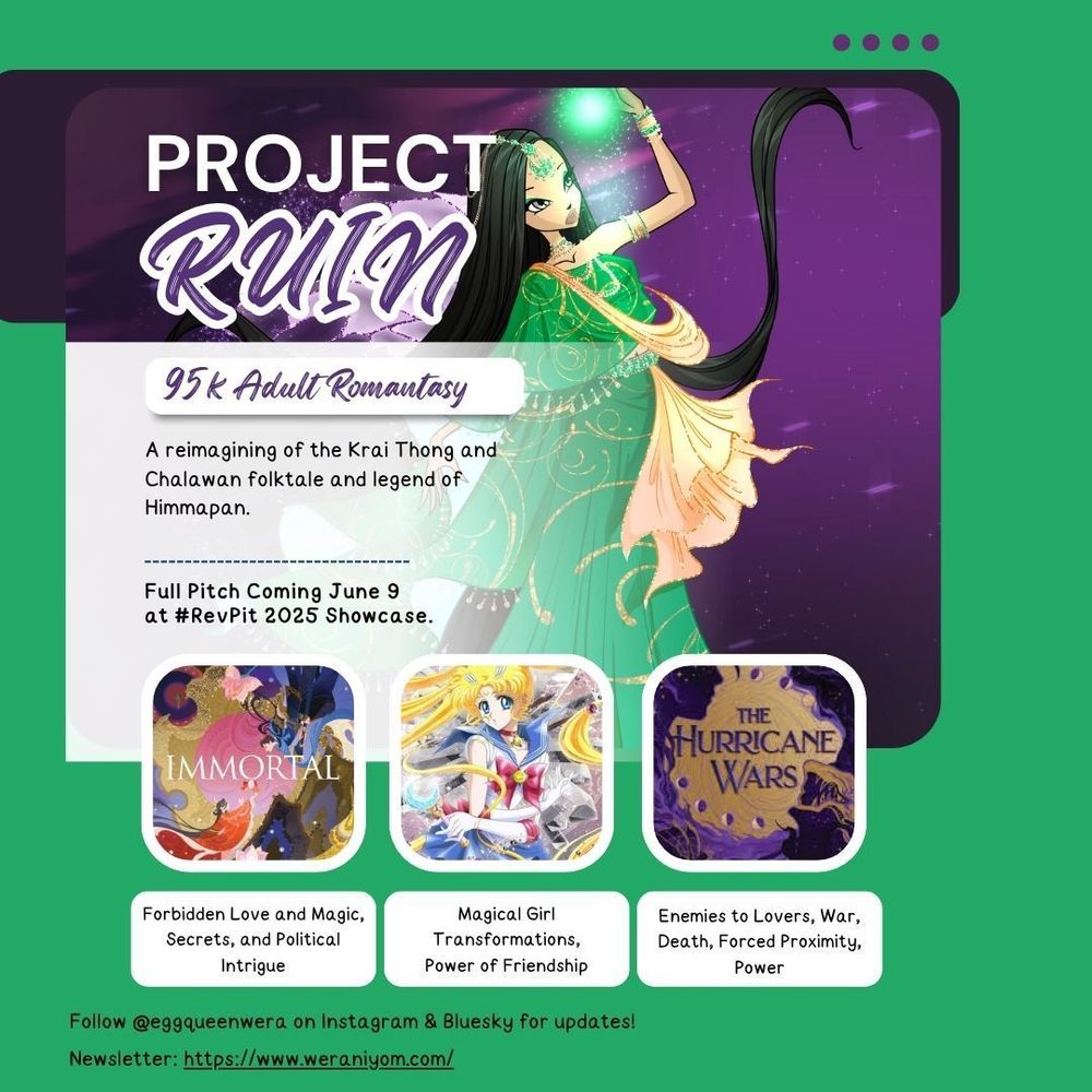 teaser for Wera's RevPit project, RUIN, a 95k adult romantasy inspired by Thai mythology.