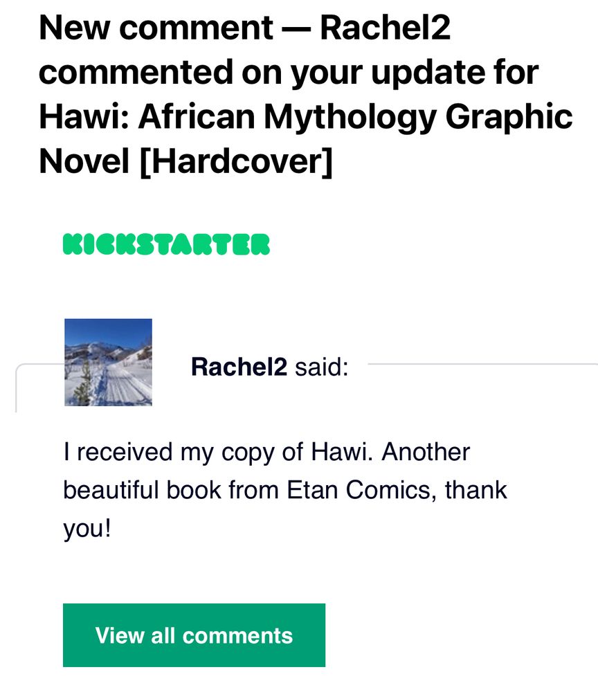 Comments from Backers of Hawi Kickstarter received their packages and sharing their positive experience 
