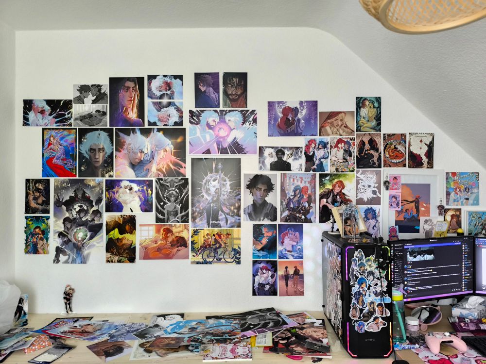 Before rearranging my prints