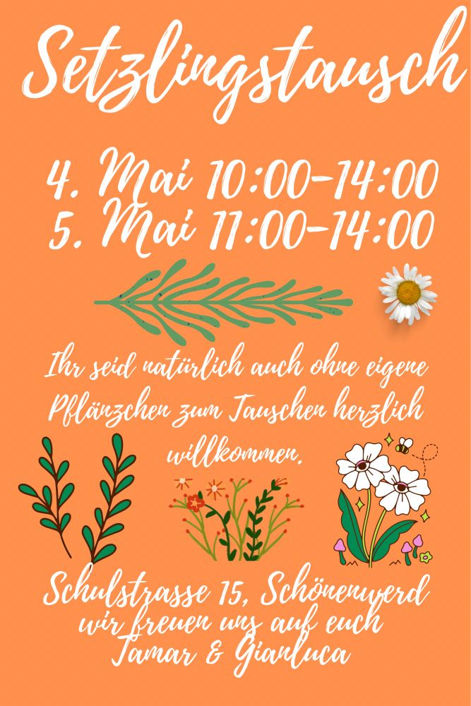 Einladung zum Setzlingstausch