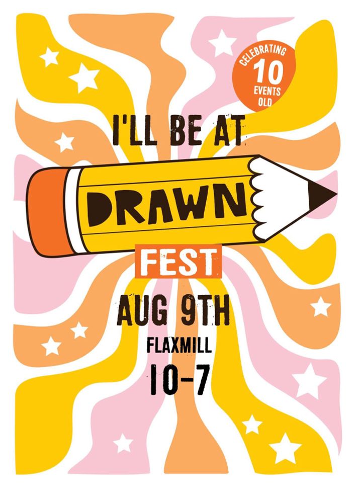 Drawn festival poster. 
