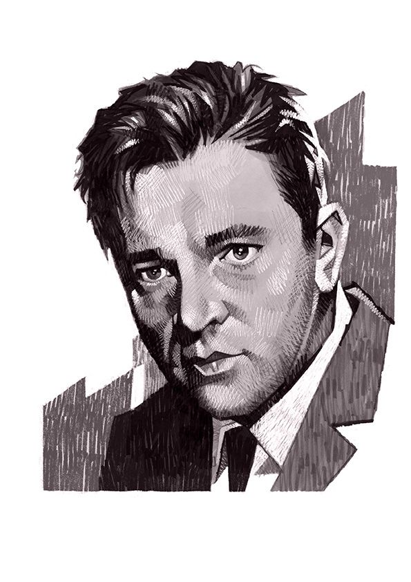 A portrait of Richard Burton 