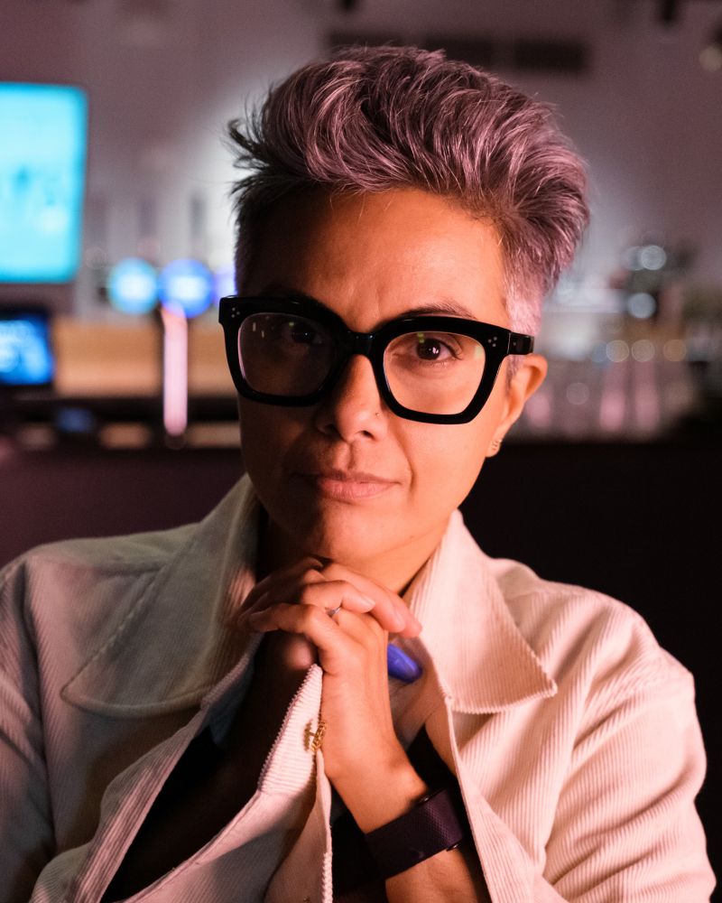 A portrait of Fawzia Mirza.