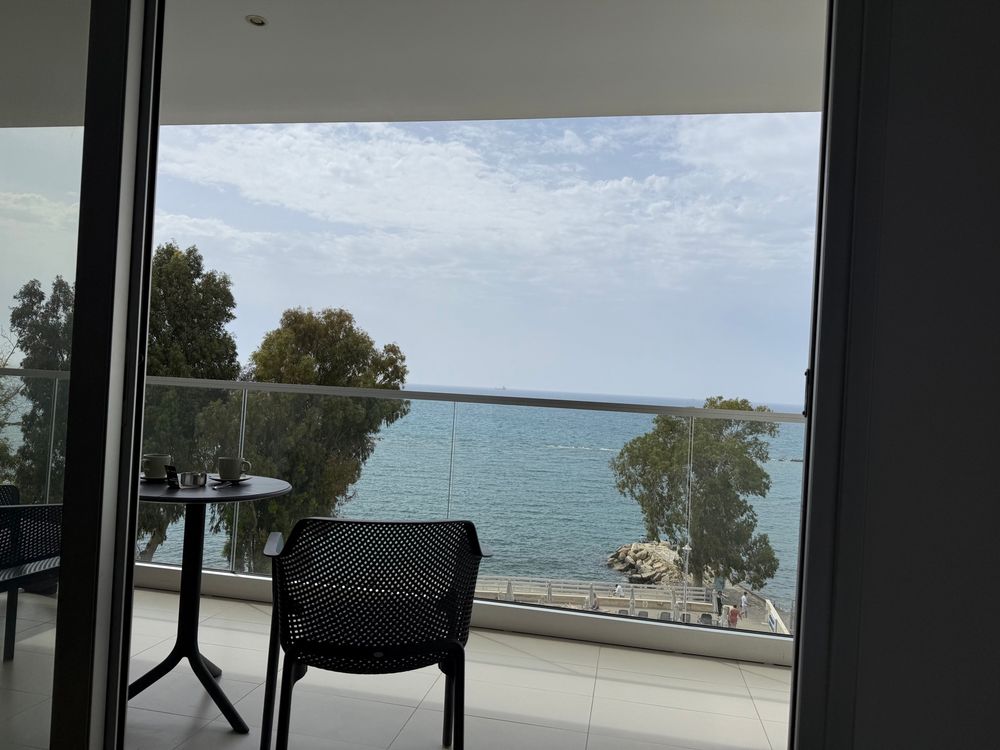 View from the sofa in the hotel