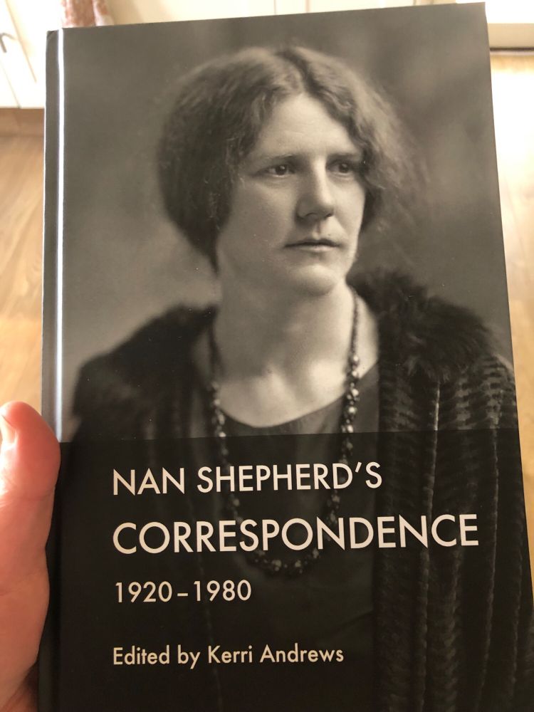 An image of the cover of the newly published book Nan Shepherd’s Correspondence
