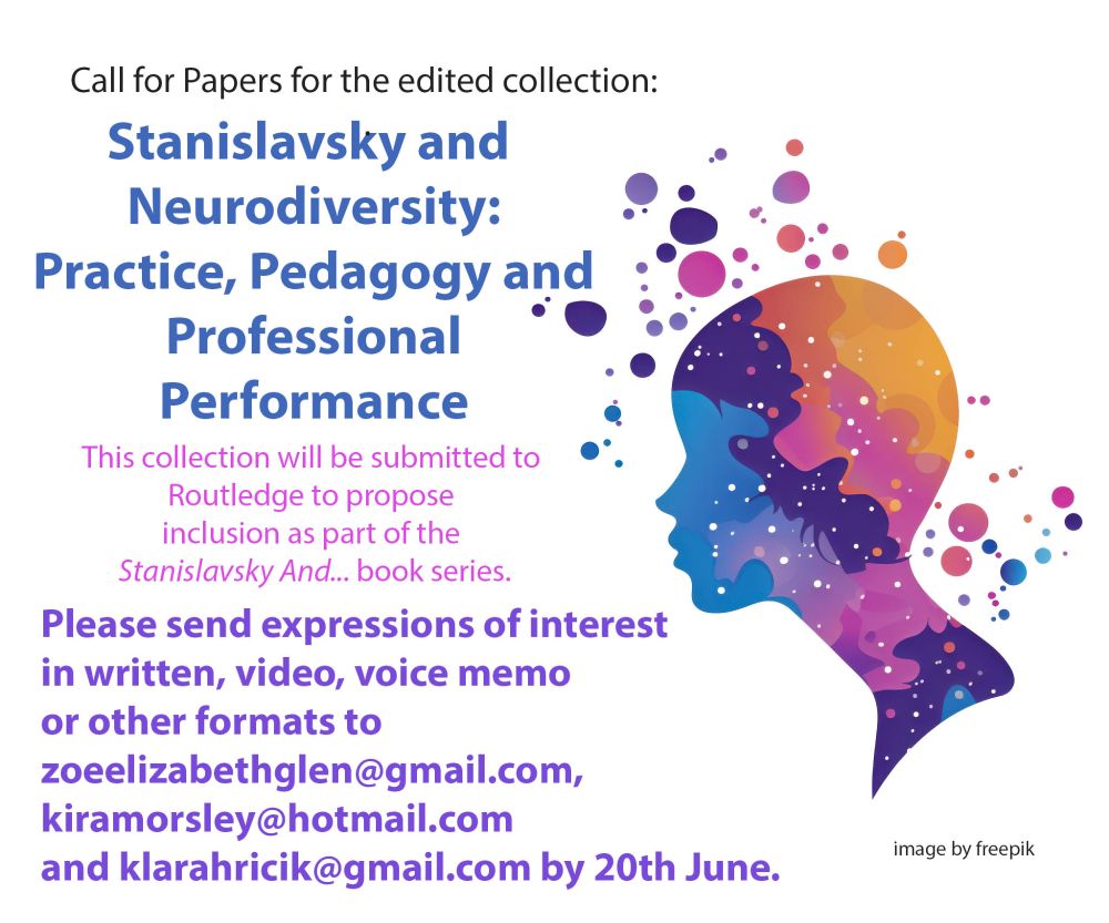 Titles plus a graphic of a multi-colored profiled head with colored blotches around it.
