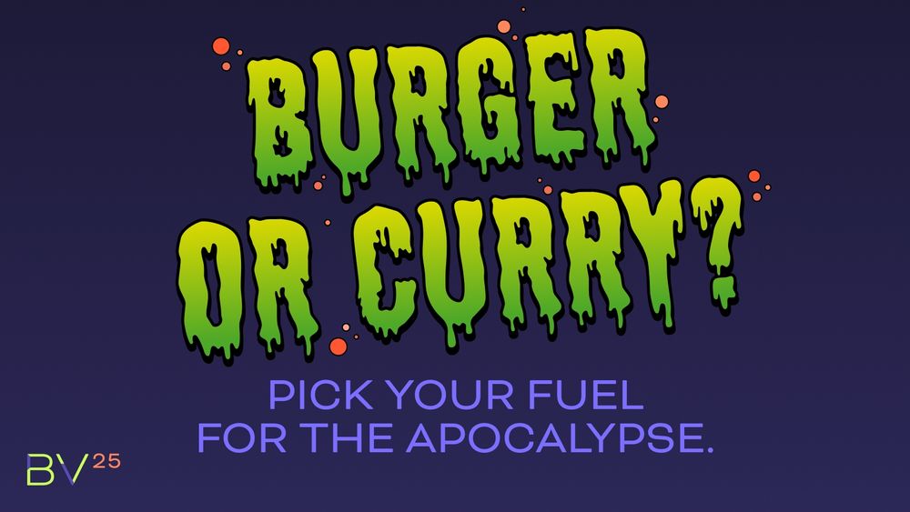 Burger or Curry? Pick your fuel for the apocalypse.