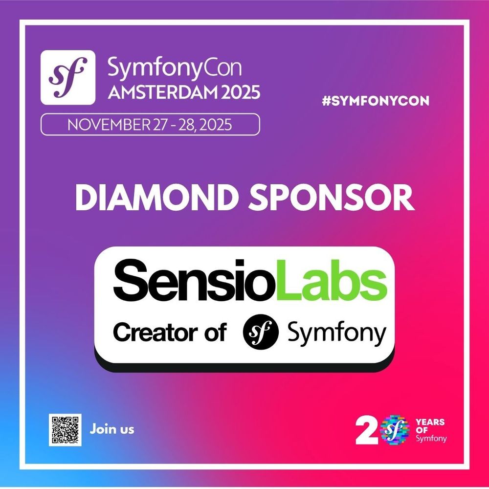 SensioLabs Diamond Sponsor SymfonyCon Amsterdam 2025 #SymfonyCon