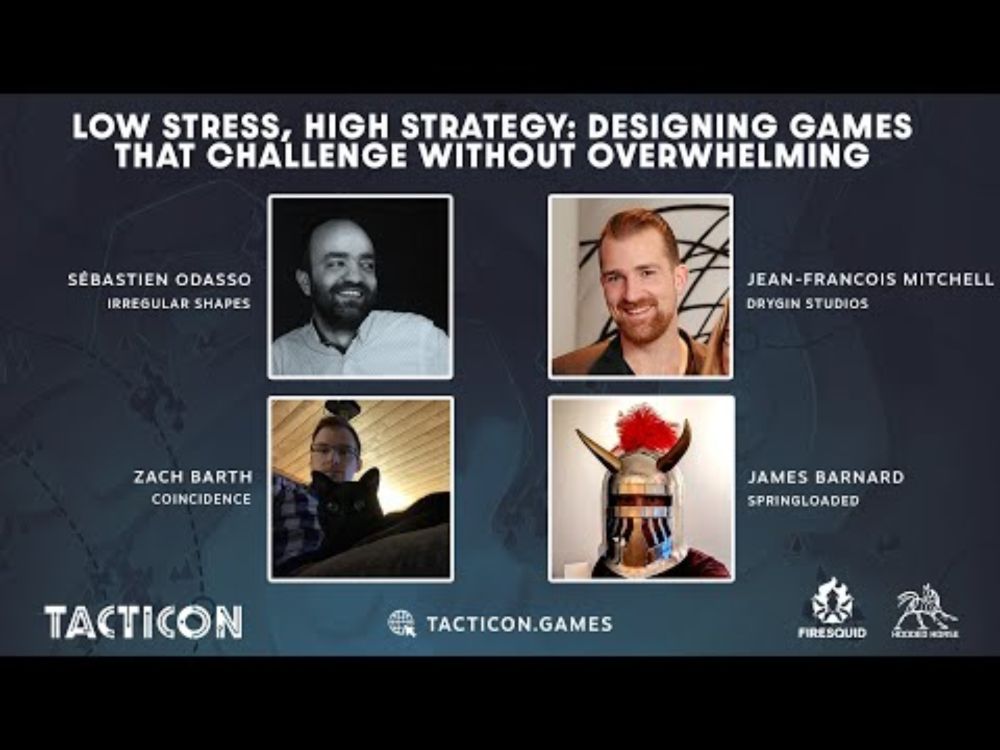 TactiCon 2025 - Low stress, high strategy: Designing games that challenge without overwhelming